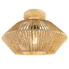 Deckenleuchte Vintage Rattan – Boho Hängelampe Produktbild-Vorschau 1
