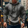 Felpe con cappuccio da uomo con zip a quarto di dollaro Anteprima dell’immagine prodotto 2