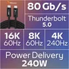 REAGLE THUNDERBOLT 5 USB-C PD 240W 16K 80 Gbps USB4 Kabel, Produktbild-Vorschau 2