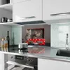 Küchenrückwand Spritzschutz Glas mit Motiv Katzen im Koffer Produktbild-Vorschau 2