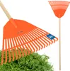 KOTARBAU® Laubrechen Kunststoff 45 cm mit Stiel Laubbesen Produktbild-Vorschau 1