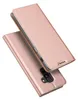 A rose gold flip case for a smartphone is shown from a diagonal angle. Produktbild-Vorschau
