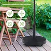 COSTWAY 23kg pied de parasol avec roulettes, Φ52cm pied de Voir les images du produit 2