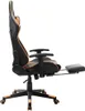 vidaXL Gaming-Stuhl mit Fußstütze Schwarz und Orange Produktbild-Vorschau 4