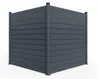 VANO 4 m H. 180 cm Grauer Lamellenzaun aus Aluminium Produktbild-Vorschau 6