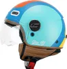 Casco Jet CGM 191G PIX SPRINT Celeste Blu Arancione Opaco Anteprima dell’immagine prodotto 2