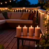 Bougies LED Relaxdays, lot de 4, H x P : 13 x 7,5 cm, Voir les images du produit 2