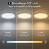 48W Led Deckenleuchte Weiß Smart RGB Dimmbar Deckenlampe Produktbild-Vorschau 3