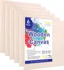 Creative Deco Dřevěné Malířské Plátno 30 x 30 cm 6-Pack | Náhled obrázku produktu 1