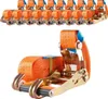 10x Profi Ratschen Spanngurt Spanngurte Zurrgurt 2-tlg 5m Produktbild-Vorschau 1