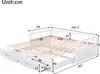 Flieks Tagesbett 90/180x200cm, Schlafsofa mit Ausziehbarem Produktbild-Vorschau 7