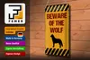 Blechschild Spruch 20x30 cm  Wolf Schild Produktbild-Vorschau 4