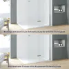 Walk in Dusche 95 x 187 cm Duschabtrennung Faltbar Produktbild-Vorschau 3