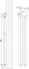 Plat verwarmingspaneel – 1600 mm x 280 mm – Wit Productafbeelding-voorbeeld 5