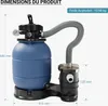 Wiltec Filtre à sable et particules – 260 W – capacité 21,5 Voir les images du produit 2