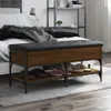 Ławka na buty, brązowy dąb, 102x42x45 cm Podgląd zdjęcia produktu 2