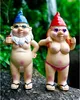 Gnomi da giardino 2-pack divertente giardino figure gnomo Anteprima dell’immagine prodotto 1