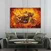 Wandbild Leinwandbild Kunstdruck XXL Wanddeko Motorrad in Produktbild-Vorschau 2