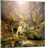 Bilder auf glas - Wald Wasserfall Natur Umwelt - 40x40cm - Produktbild-Vorschau 1