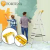 FORTENA Stehleiter Haushaltsleiter mit gelb Ablage Leiter Produktbild-Vorschau 1