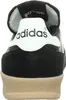 The back view of a black Adidas sneaker with a white heel tab and a tan sole. Náhled obrázku produktu