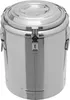 A stainless steel insulated container with a lid and latch. Náhled obrázku produktu
