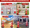 Hengda Absperrkette Kunststoffkette Rot Weiß 6mm Stärke für Produktbild-Vorschau 5