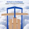 Close-up view of the steering mechanism of a wooden sled on snow. Náhled obrázku produktu