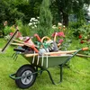 Roue de brouette Relaxdays 3.50-6, caoutchouc plein, jante Voir les images du produit 2