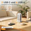 TESSAN 12 Fach Mehrfachsteckdose mit 2 USB C und 4 USB A Produktbild-Vorschau 4