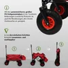 Bollerwagen faltbar mit Dach, PolyurethanRädern, Hecktasche Produktbild-Vorschau 2