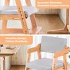 Ezebaby Babyhochstuhl, Holzhochstuhl mit Kissen, für Kinder Produktbild-Vorschau 4