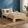 Homestyle4u Massivholzbett 90x200 Kiefer Natur – Bett mit Produktbild-Vorschau 10