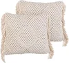 BELIANI Dekokissen 2er Set Beige aus Baumwolle 45 x 45 cm Produktbild-Vorschau 1