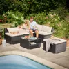 CASARIA® Gartenmöbel Lounge Set Wetterfest 5 Personen Produktbild-Vorschau 2