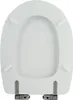 MSV Design WC Sitz Toilettendeckel MDF Holzkern "Weiß" Produktbild-Vorschau 4