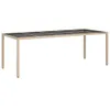 9-tlg. Garten-Essgruppe mit Kissen Beige Poly Rattan Glas Produktbild-Vorschau 4