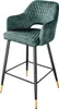 riess-ambiente Barhocker PARIS petrol gold Samt Produktbild-Vorschau 13
