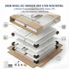 MinteLiv Schuhschrank L-Form Weiß mit Sitzbank und 9 Produktbild-Vorschau 5