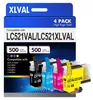 LC521 LC521VAL 4er-Pack Tintenpatronen für Brother LC-521 Produktbild-Vorschau 1