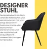 ALBATROS Esszimmerstühle 2er Set SILA, Schwarz - Modern und Produktbild-Vorschau 6