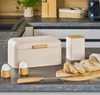 ZELLER 25416 Brotkasten, Metall/Bambus, beige, ca. 30,5 x Produktbild-Vorschau 8