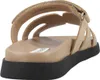 A rear view of a single sandal on a light gray background. Produktbild-Vorschau