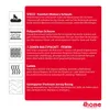 A product information graphic with icons and text describing mattress features. Produktbild-Vorschau