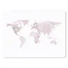 MuchoWow® Mauspad Mousepad Weltkarte - Rosa - Marmor 40x30 Produktbild-Vorschau 1