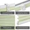 Plissee Klemmfix ohne Bohren 60x100cm Grün Sichtschutz Produktbild-Vorschau 11