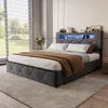 ProximaX Grau Schubladenbett 140×200 cm – Mit weichem Produktbild-Vorschau 5