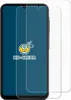A screen protector is shown on top of a smartphone. Produktbild-Vorschau