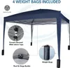 3x3 Meter Faltpavillon in Blau mit 4 abnehmbaren Seiten Produktbild-Vorschau 6