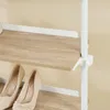 SoBuy Stojací vešiak Úložný nábytok Biely Škandinávsky Náhľad obrázku produktu 5